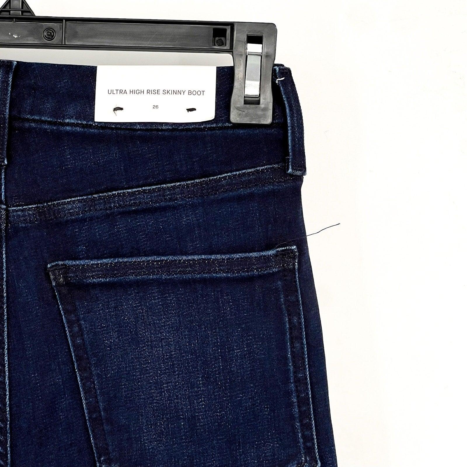 7 FOR ALL MANKIND Skinny Bootcut Jeans Size 26 US 2 Dark Blue Ultra High NWT