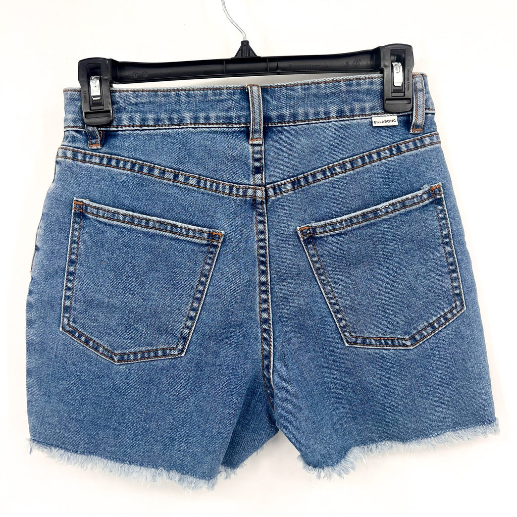BILLABONG Women's So Cheeky Cut-Off Denim Shorts Size 25 US 0 Blue Jeans NWT