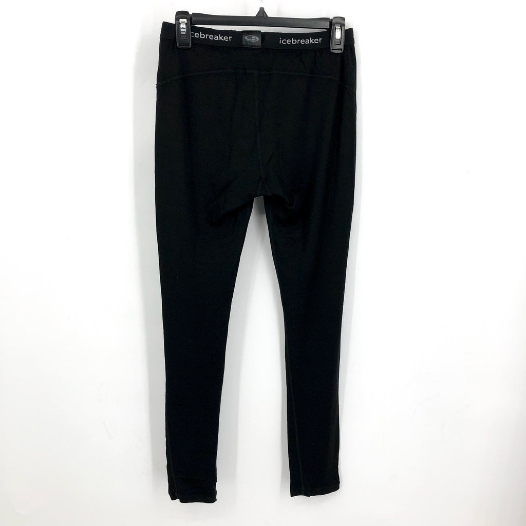 ICEBREAKER Women's Merino 260 Tech Thermal Leggings Large Black Base Layer NWT