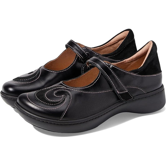 Naot Womens Sea Mary Jane Shoes EU 42 US 11 M Black Leather NWOB