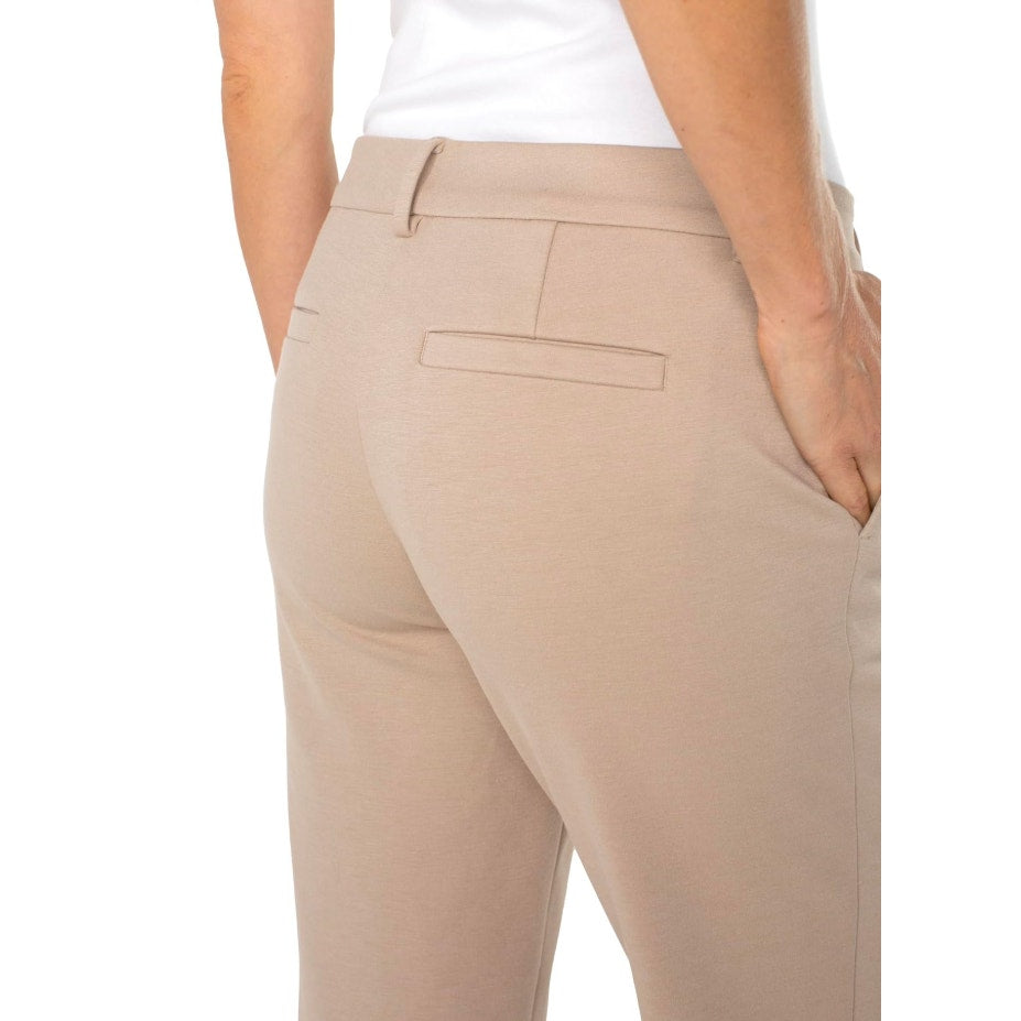 LIVERPOOL Women's Kelsey Crop Trouser Pant Size 8/29 Biscuit Tan NWT