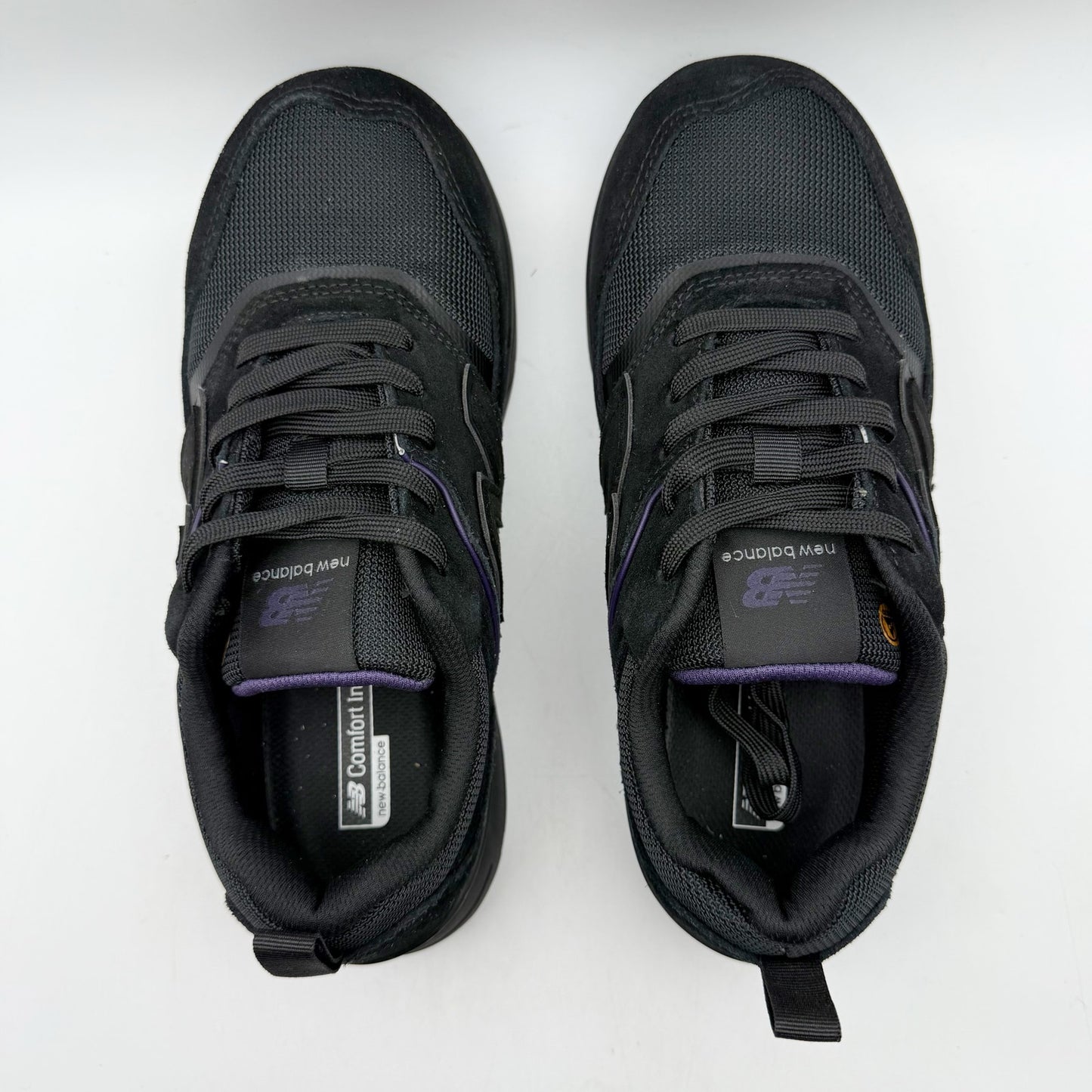 New Balance Womens Elite Lite Work Sneakers US 9.5 Wide Black Purple CT SR NIB