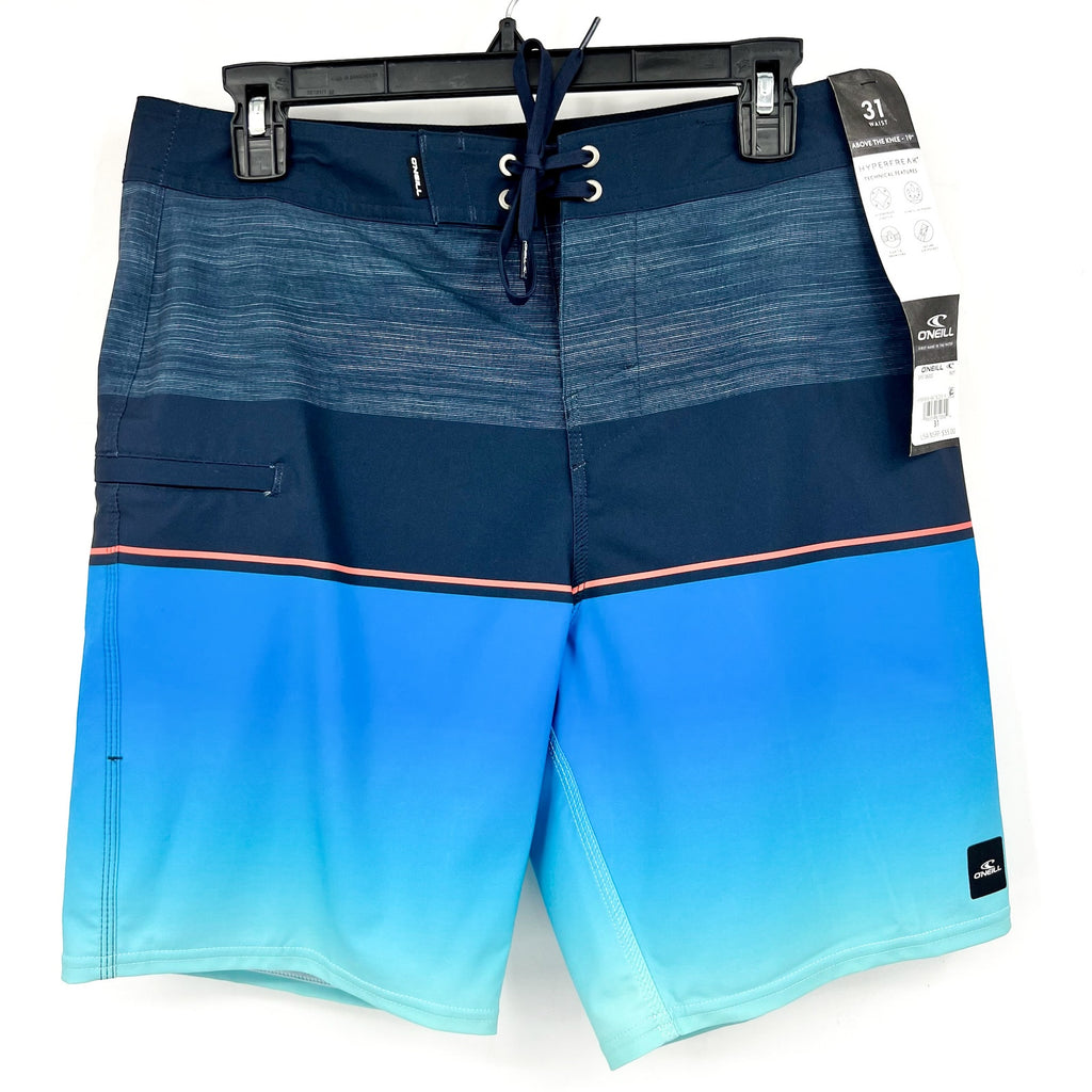 O'NEILL Men's Hyperfreak Heat Block 19" Boardshorts Size 31 Medium Navy Blue NWT