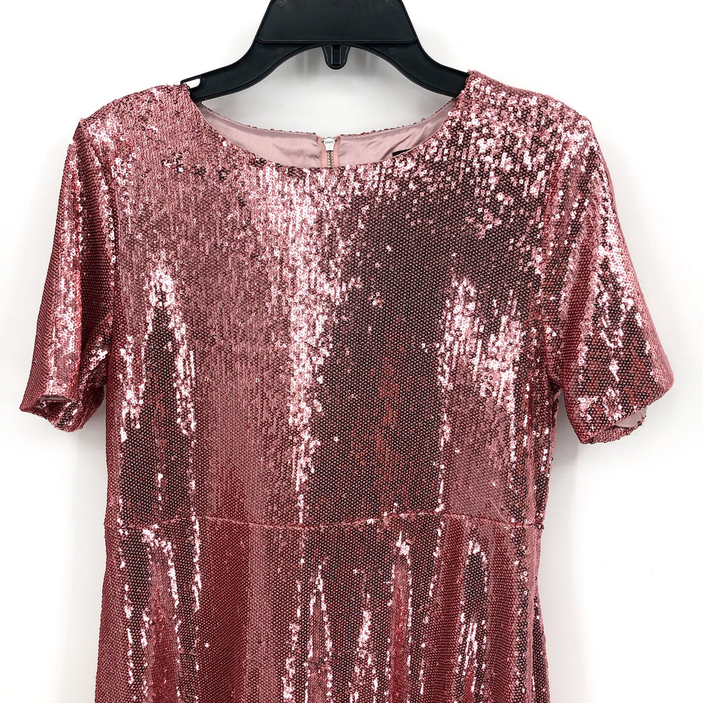 BARDOT JUNIOR Girl's Peta Sequin Dress Size 16 XL Pink Short Sleeve Party NWT
