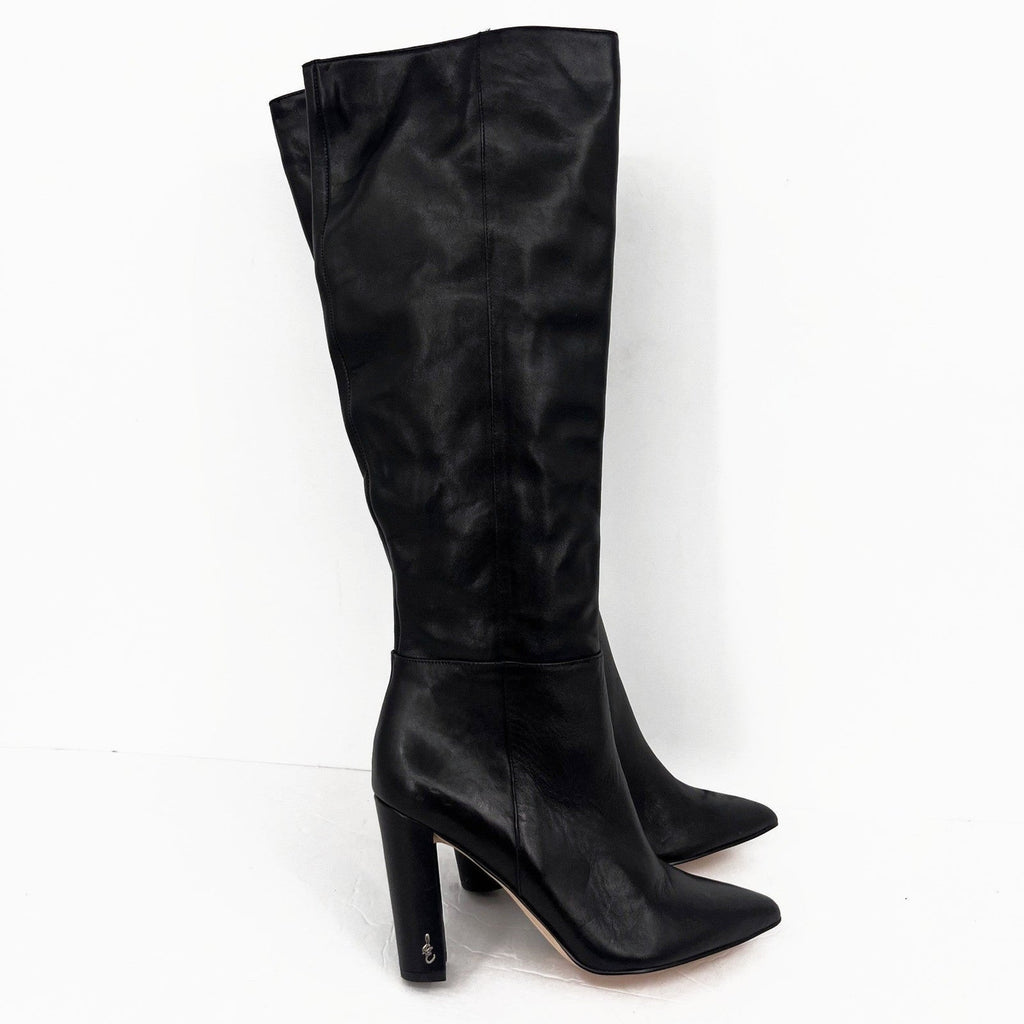 Sam Edelman Womens Raakel Knee High Boots Size 6 EU 36 Black Leather NWOB