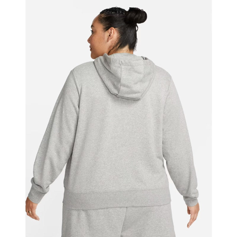 NIKE Womens Sportswear Club Fleece Full-Zip Hoodie 2X Grey Sweatshirt NWT