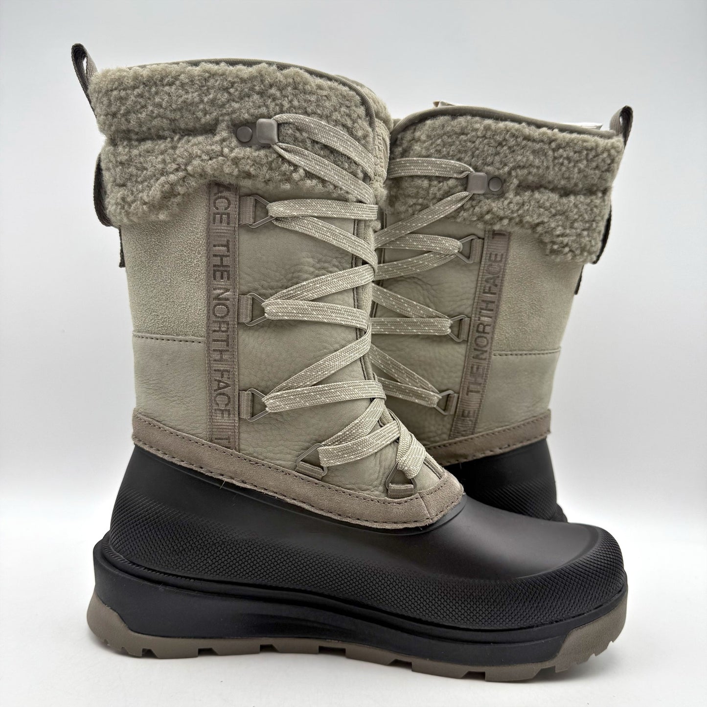 The North Face Womens Shellista V Mid Winter Boots US 6.5 Grey WP Insulated NIB