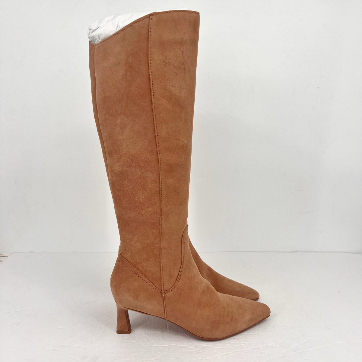Naturalizer Womens Deesha Knee High Boot US 7 M Narrow Calf EU 37 Tan Suede NWOB