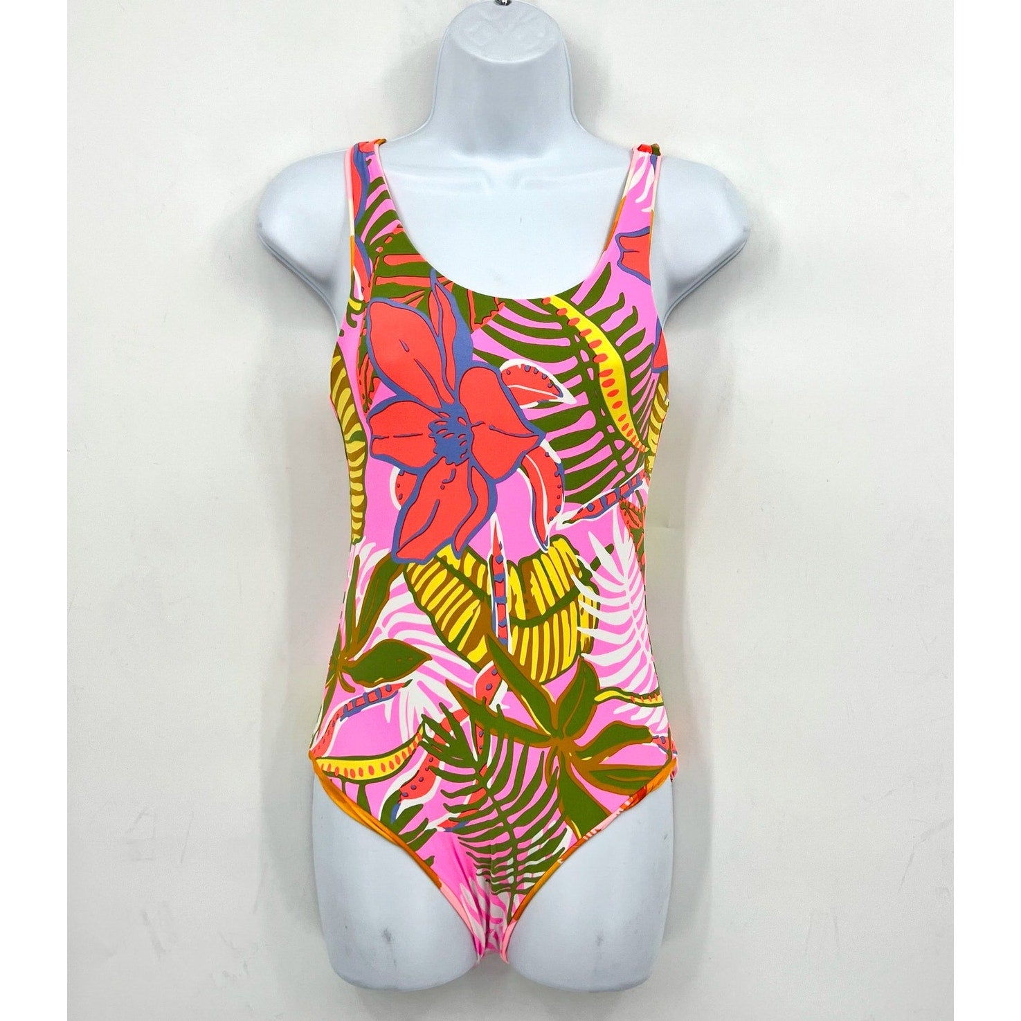 MAAJI Waves Infinity One Piece Swimsuit Girls 14 Pink Paradiso Reversible NWT
