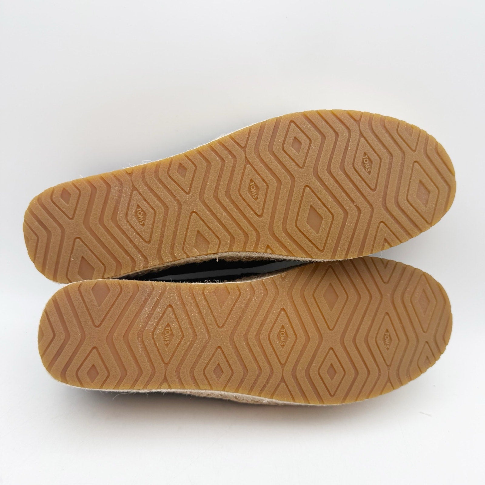 TOMS Womens Valencia Platform Slip On Shoes Size 10 Black Canvas Casual NWOB