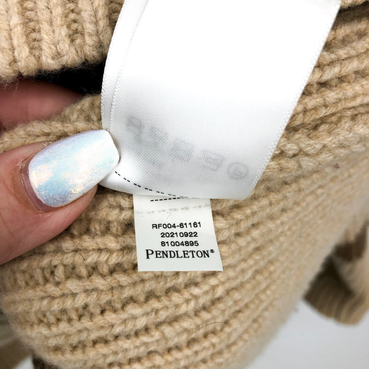 PENDLETON The Original Westerley Sweater XXL Tan Brown Full Zip Cardigan NWOT