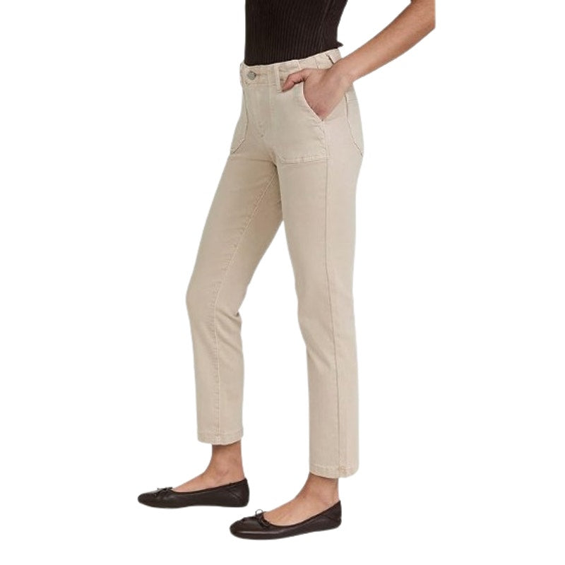 PAIGE Womens Mayslie Ankle Utility Pants Size 34 US 16 Tan Sand Twill NWT