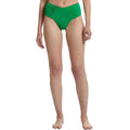 BECCA Women's Color Code French Cut Bikini Bottom XS Emerald Green Shirred NWOT