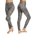 SPANX Women's Faux Leather Leggings Medium Grey Snake Shine High Rise 20324R NWT