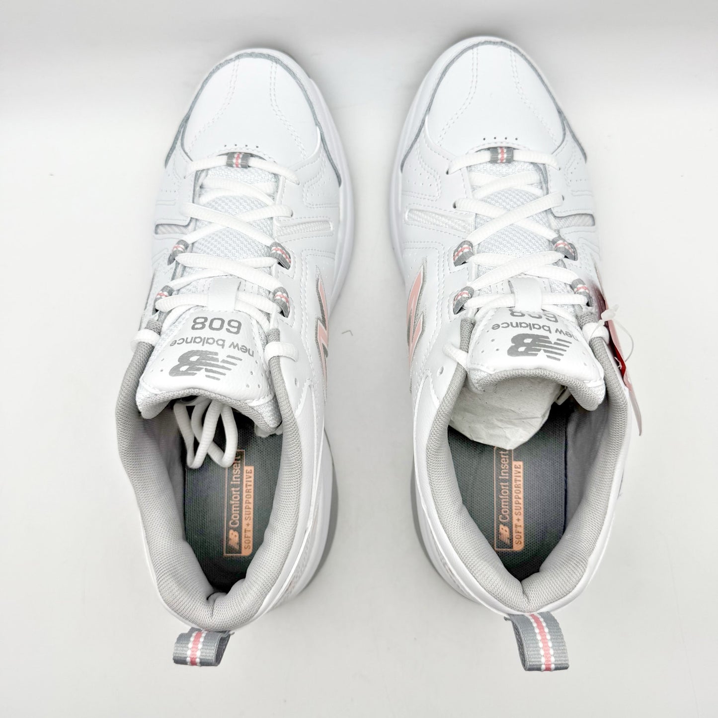 New Balance Womens WX608v5 Running Sneakers US 9 B EU 40.5 White Pink NWOB