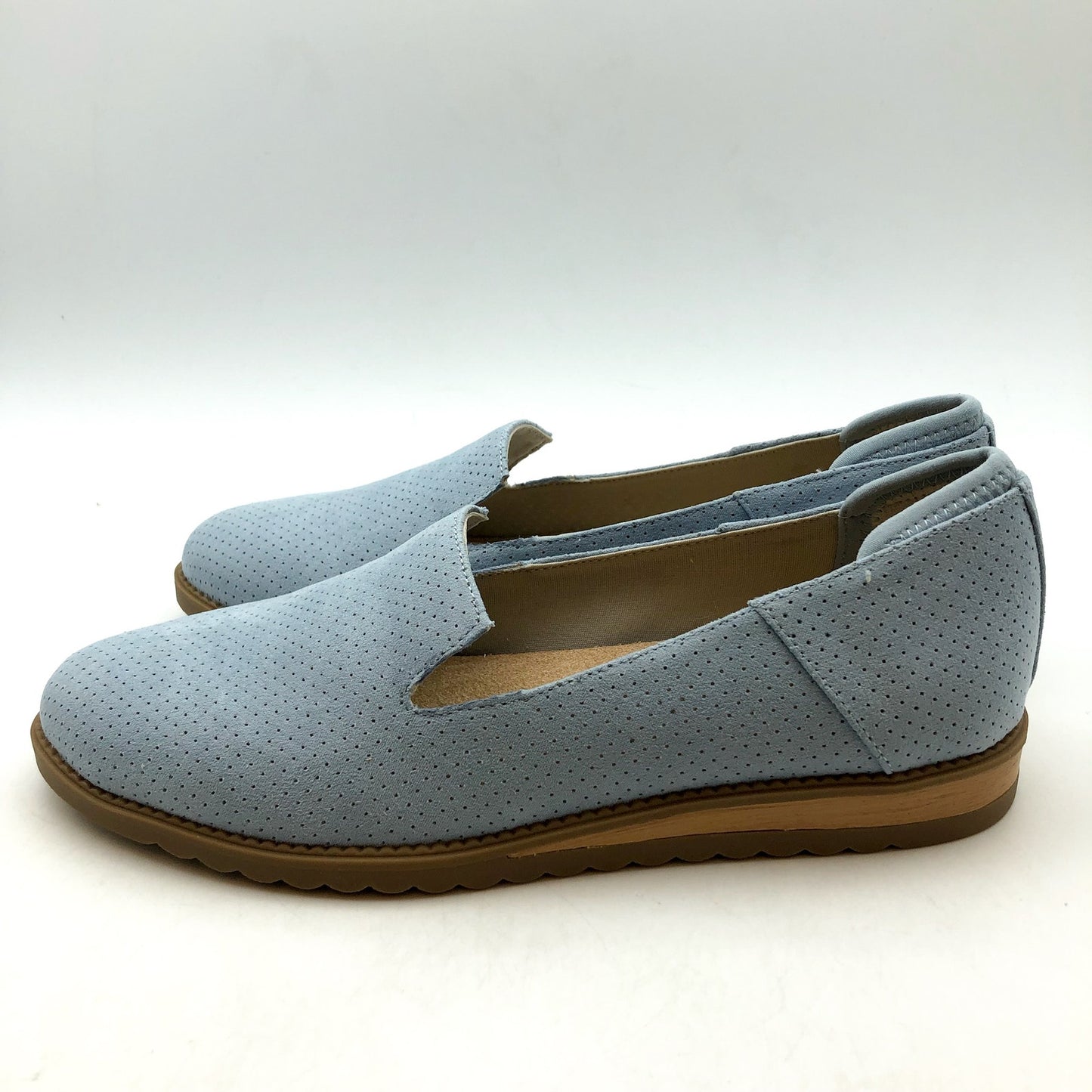 Dr. Scholls Womens Jetset Slip On Loafer US 7 M EU 37 Summer Blue Fabric NIB