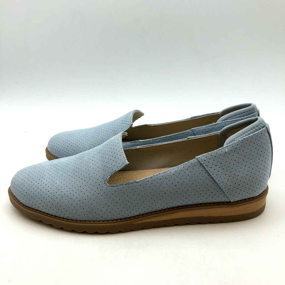 Dr. Scholls Womens Jetset Slip On Loafers Size 7 EU 37 Summer Blue Comfort NIB