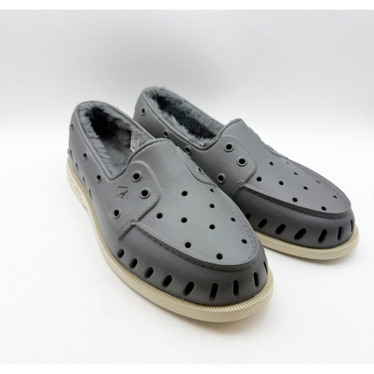 SPERRY Mens Original Float Cozy Boat Shoes Size 11 EU 44.5 Grey EVA NWOB