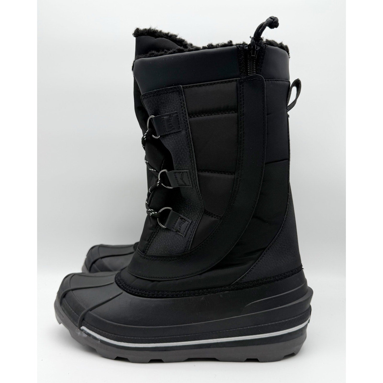 BILLY Footwear Kids Ice II Snow Boots US 7 M EU 39 Black Water Resistant NIB