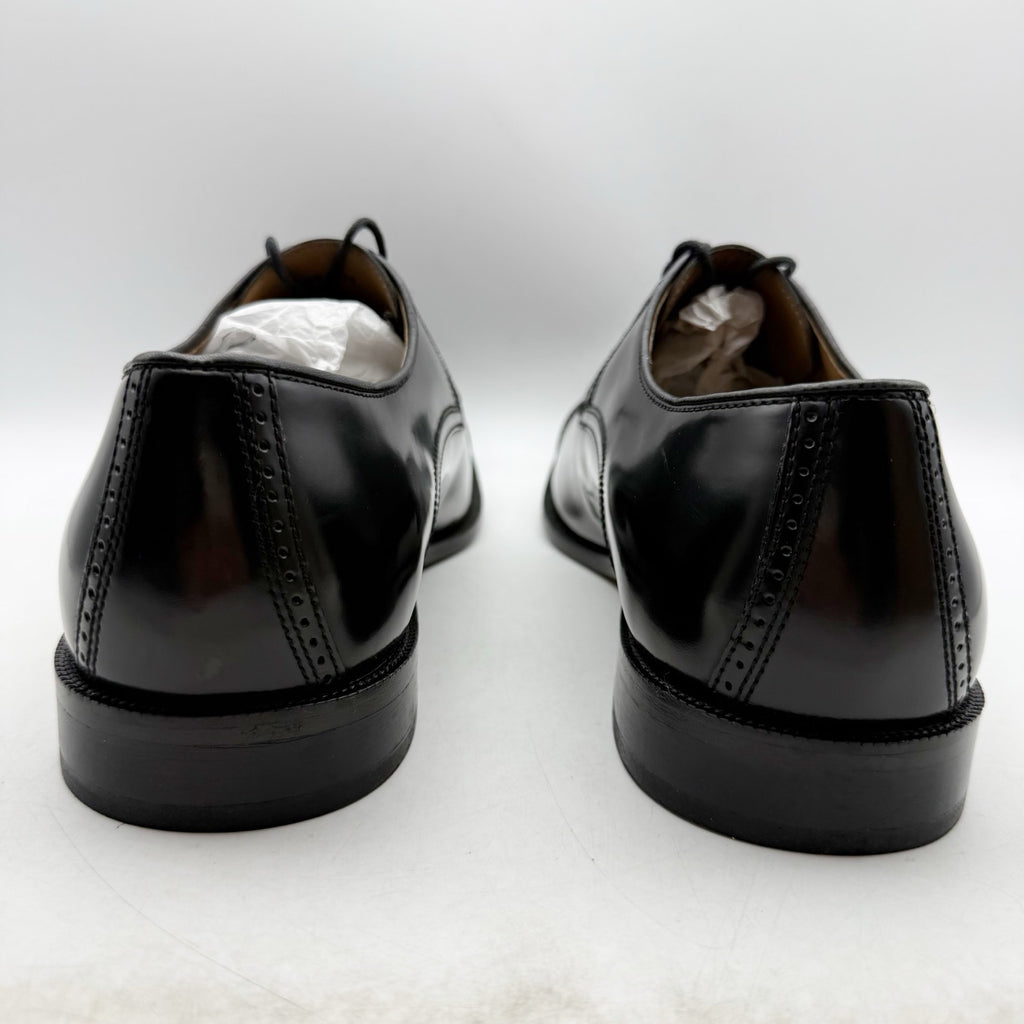 Johnston & Murphy Mens Bradford Oxford Shoes US 13 EEE Black Patent Leather NWOB