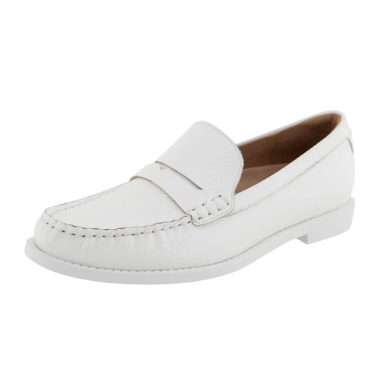 Aerosoles Womens Sienna Loafers US 9.5 M EU 40.5 White Leather NIB