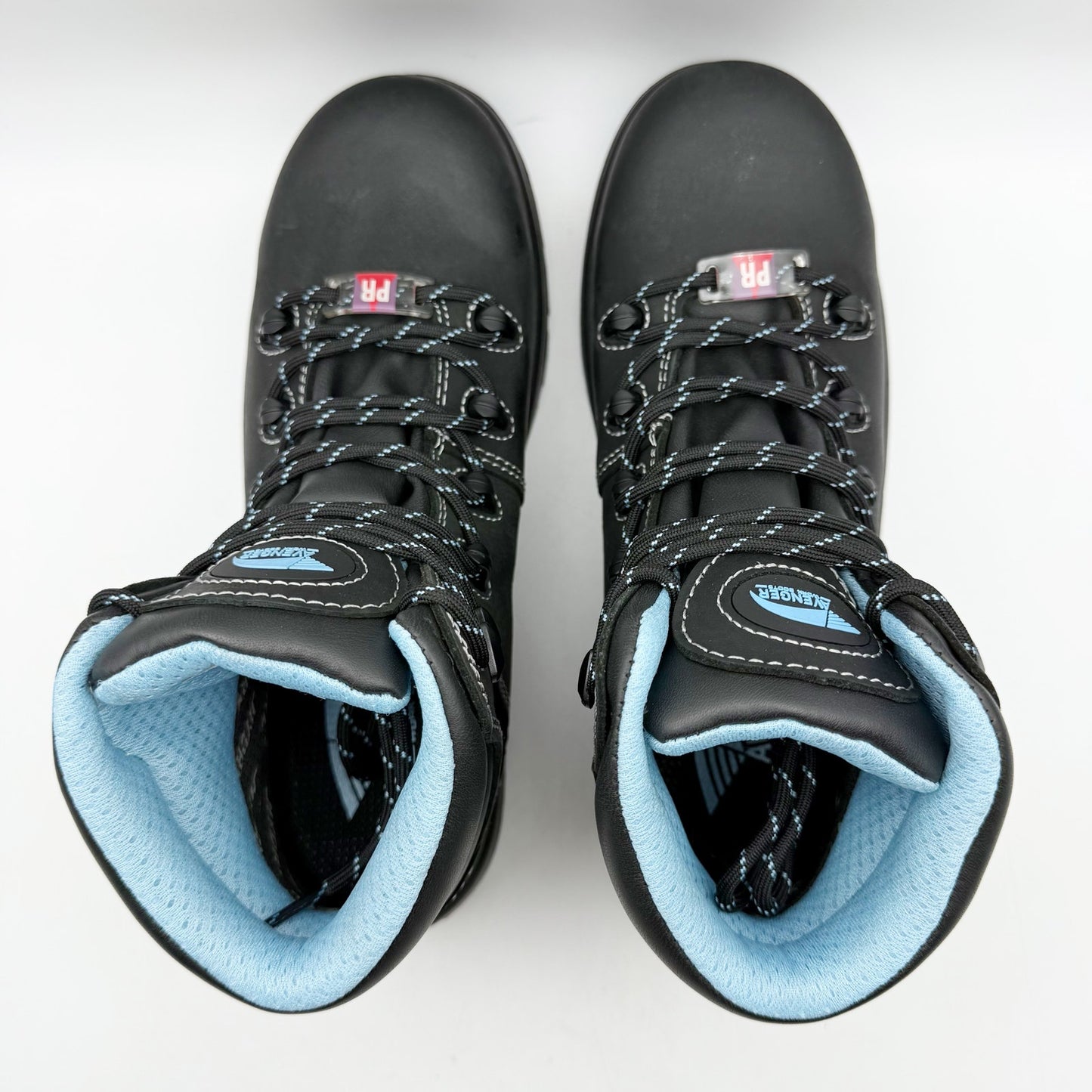 Avenger Women Framer A7127 CT Work Boot US 9 B Black Blue Leather Waterproof NIB