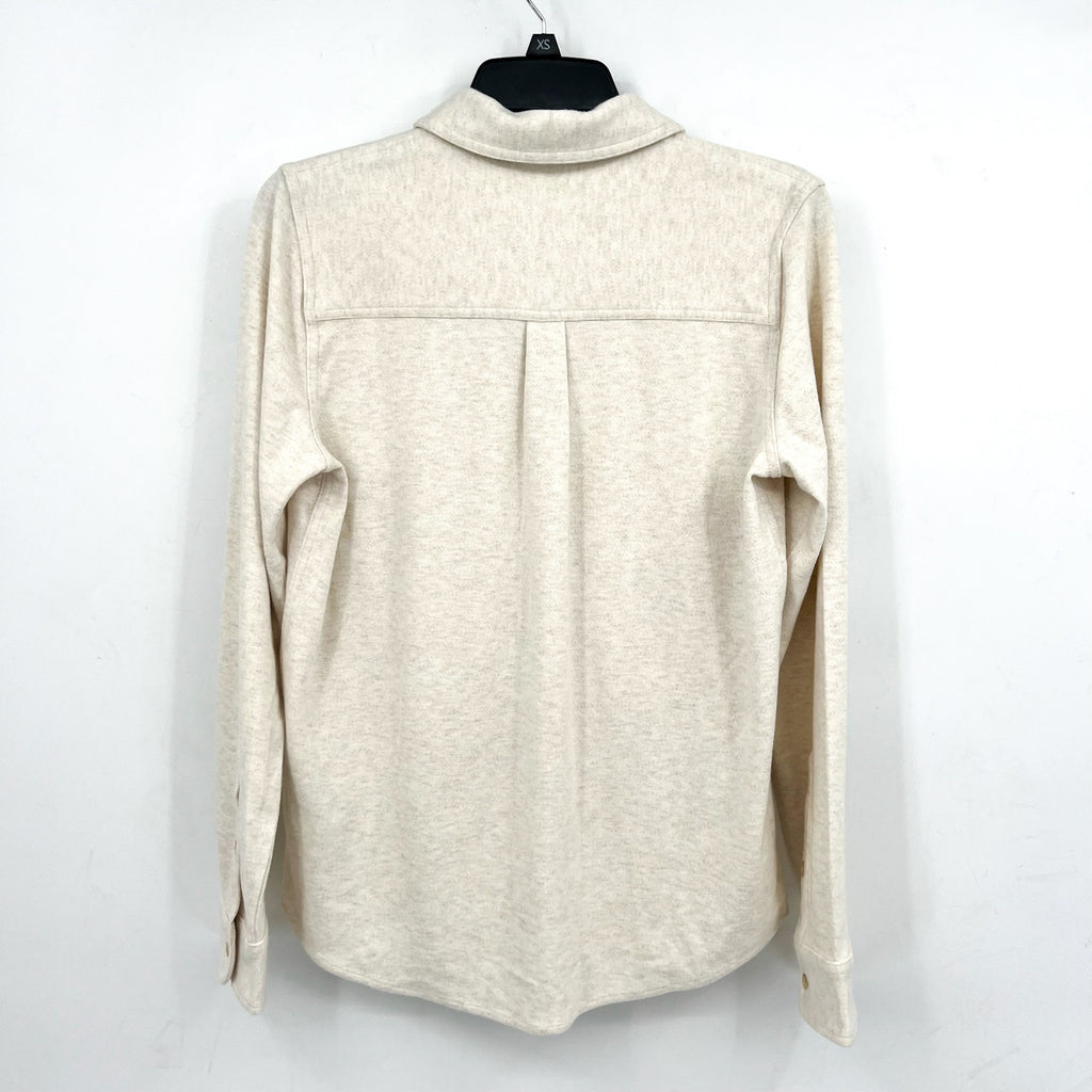 FAHERTY Men's Legend Sweater Shirt Small Off White Heather Long Sleeve NWT