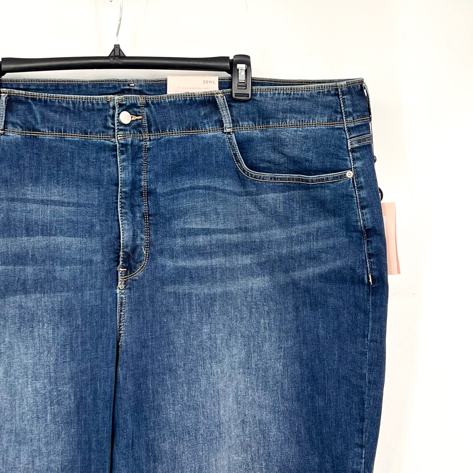 NYDJ Womens Major Wide Leg Capri Jeans 28WL Serendipity Blue NWT