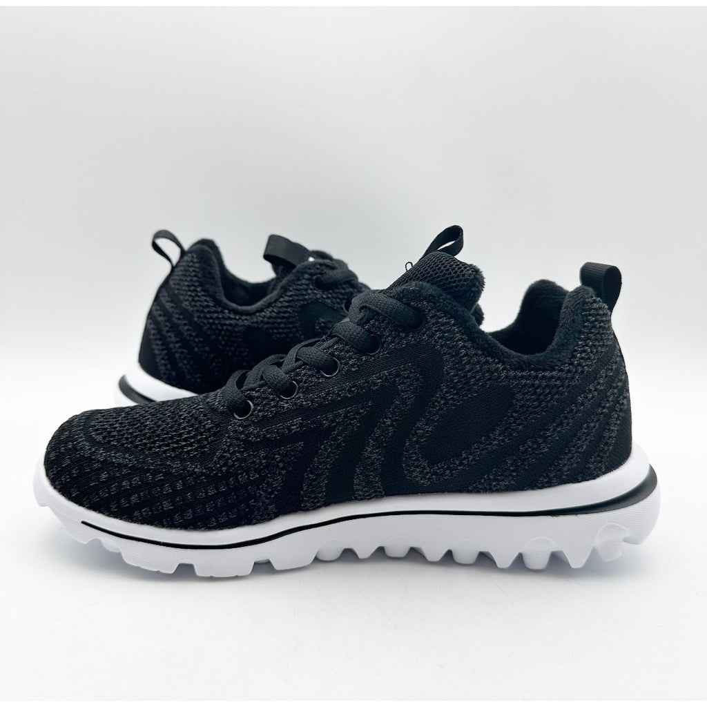 Propet Women's TravelActiv Allay Casual Sneakers Size 6.5 Narrow Black White NIB