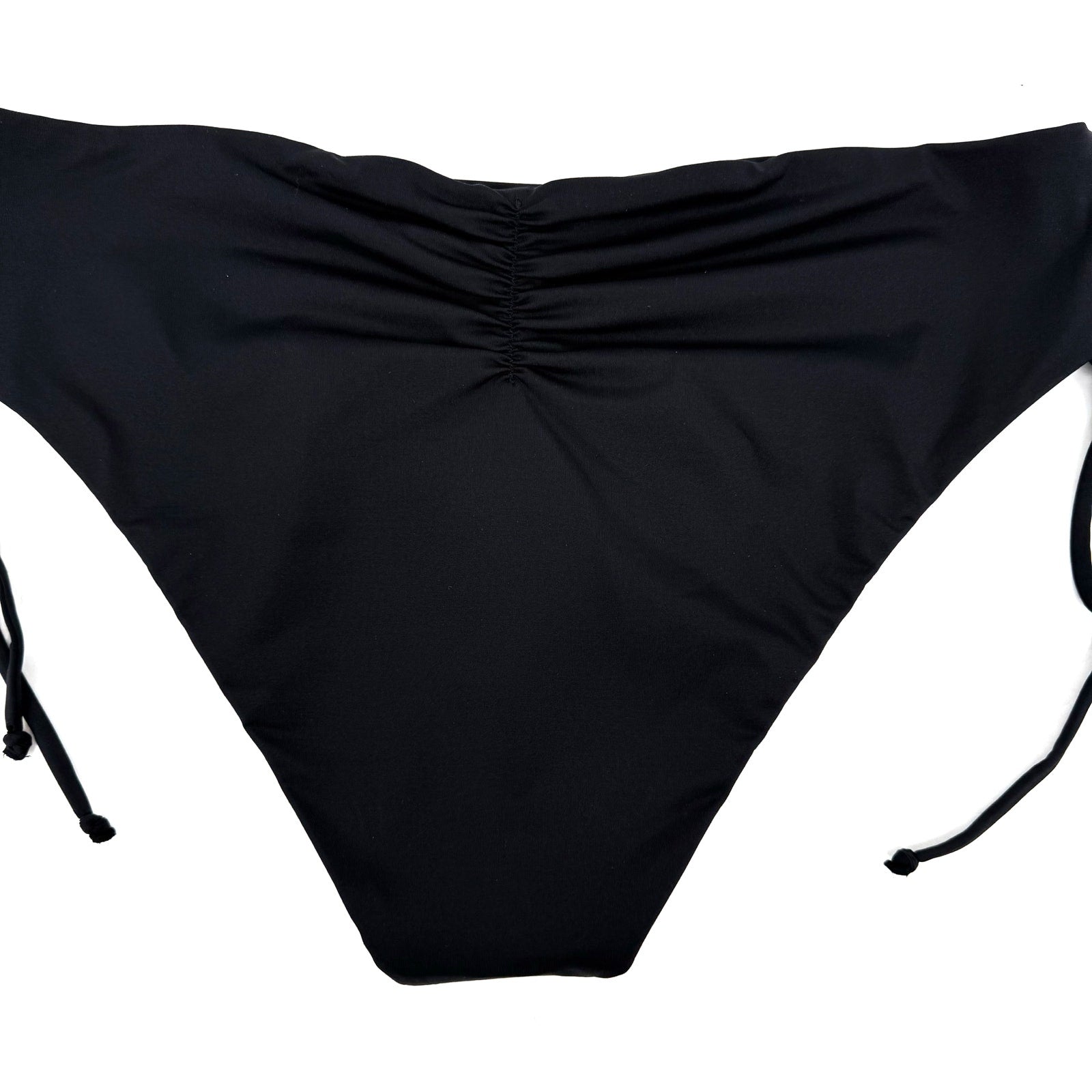 PRANA Women's Ruby Beach Bikini Bottom Medium Black Side Lace NWT