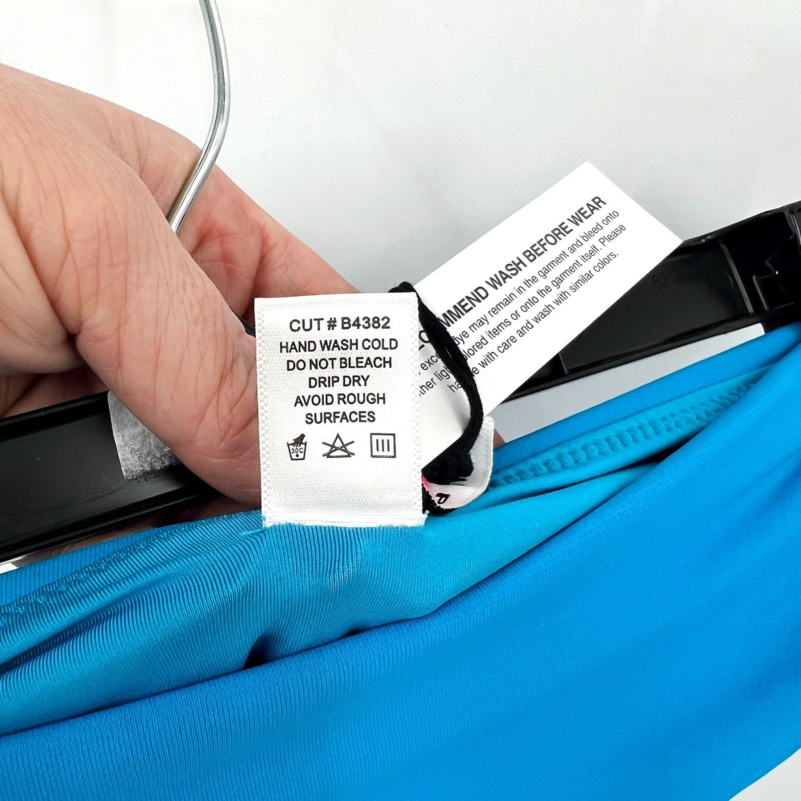 ROBIN PICCONE Aubrey Bikini Bottoms XS Cyan Blue High Waist Ruched NWT
