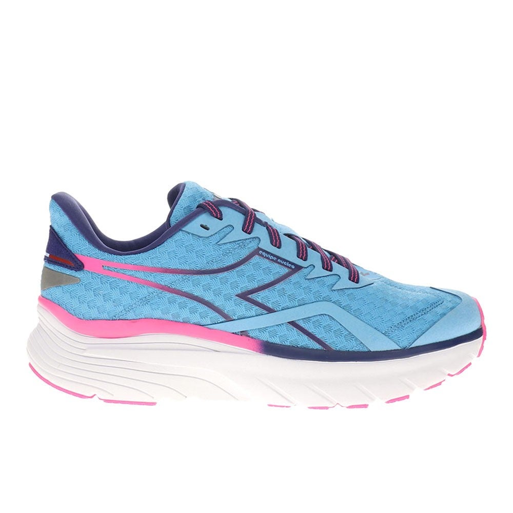 Diadora Womens Equipe Nucleo Athletic Shoes Size 7 EU 37 Blue Pink Running NWT