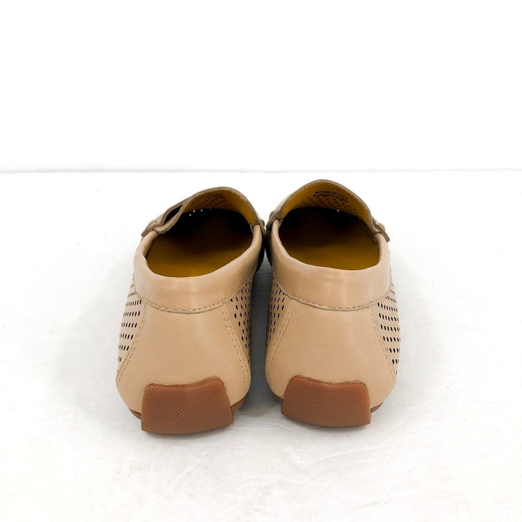 Vaneli Womens Acris Driving Loafers SIZE 6 M EU 36.5 Nude Tan Leather NIB