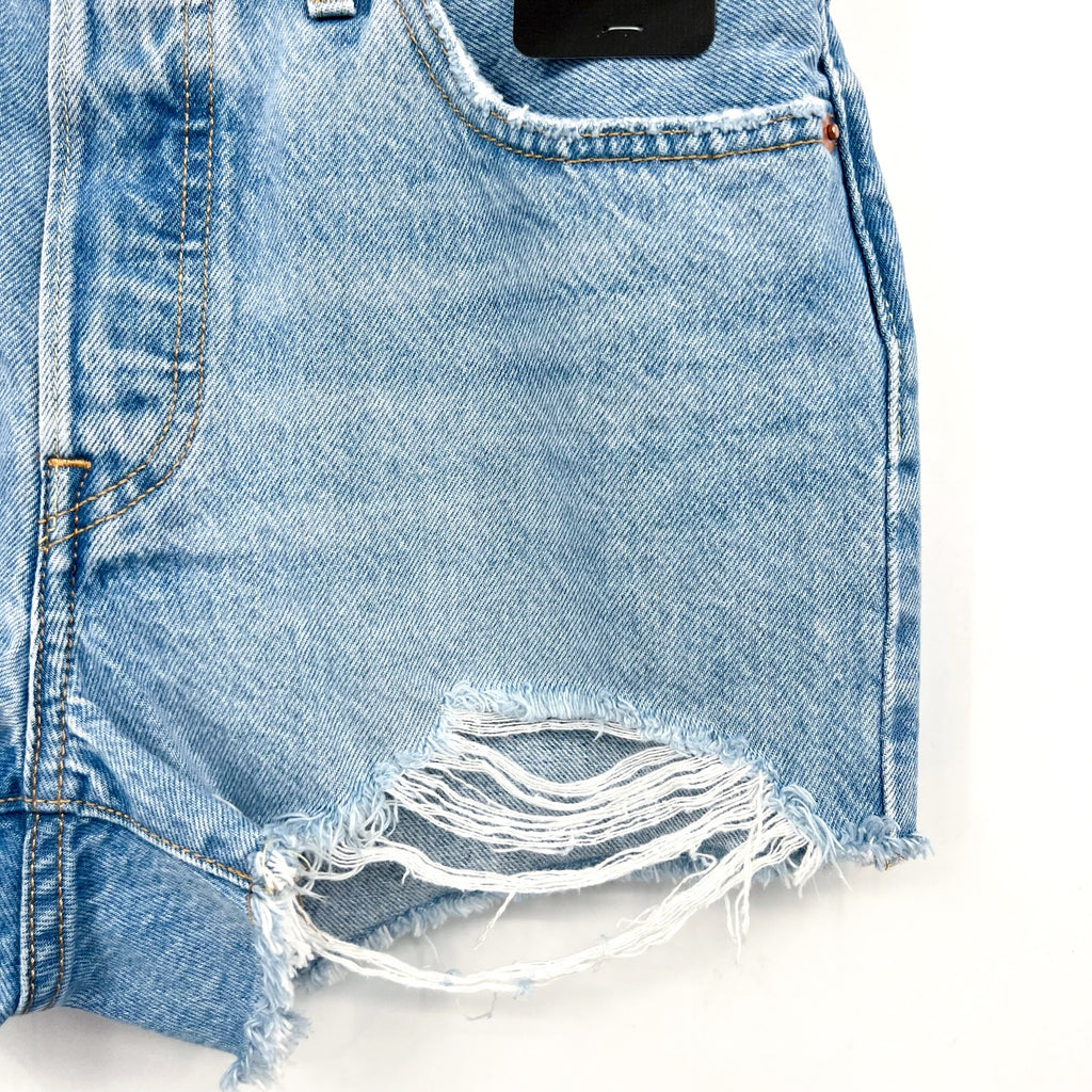 LEVI'S Womens 501 Original Fit Denim Shorts Size 28 US 6 Blue 56327-0086 NWT