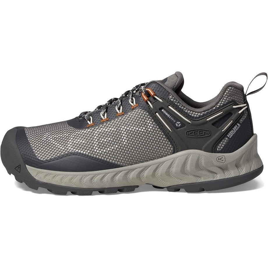 KEEN Womens Nxis Evo Hiking Sneakers US 10 M Grey Waterproof NWOB