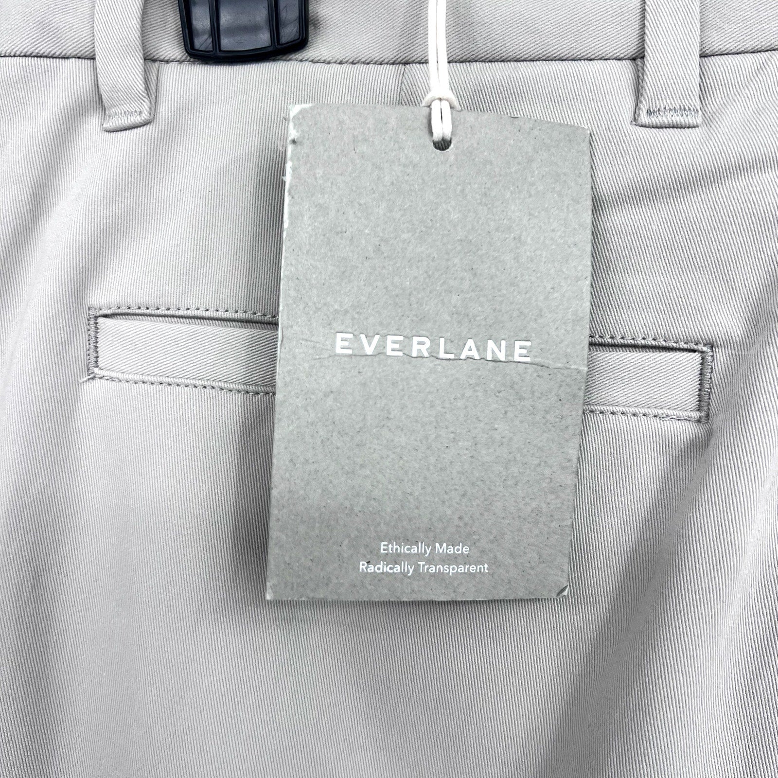 EVERLANE Men's The Performance Slim Chino Pants 29x34 Stone Light Gray NWT