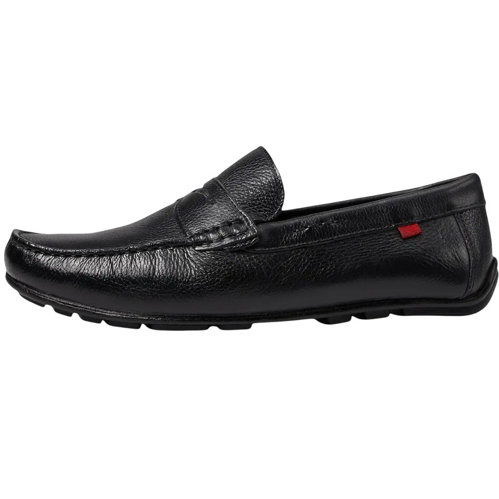 Marc Joseph New York Mens Nebraska Loafers US 11 Black Leather Grainy Shoe NIB