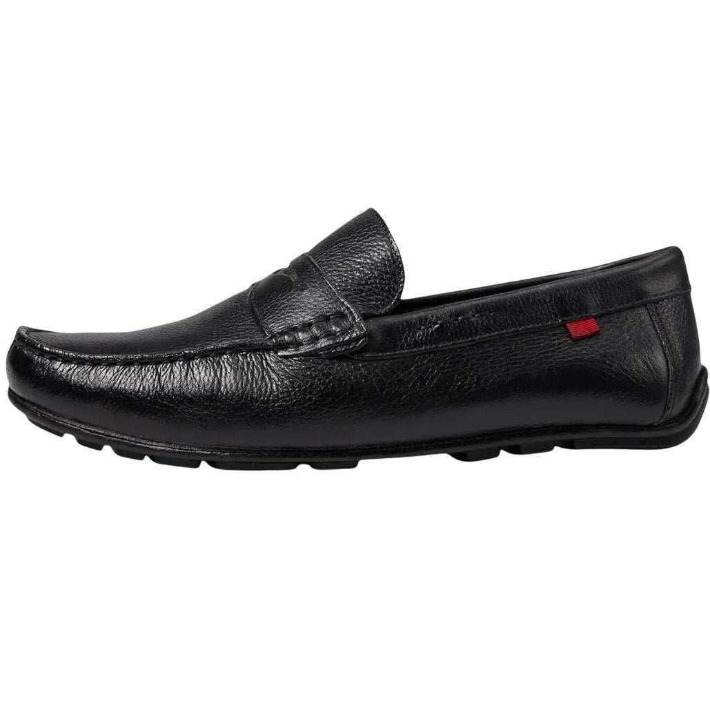 Marc Joseph New York Mens Nebraska Loafers US 11 Black Leather Grainy Shoe NIB