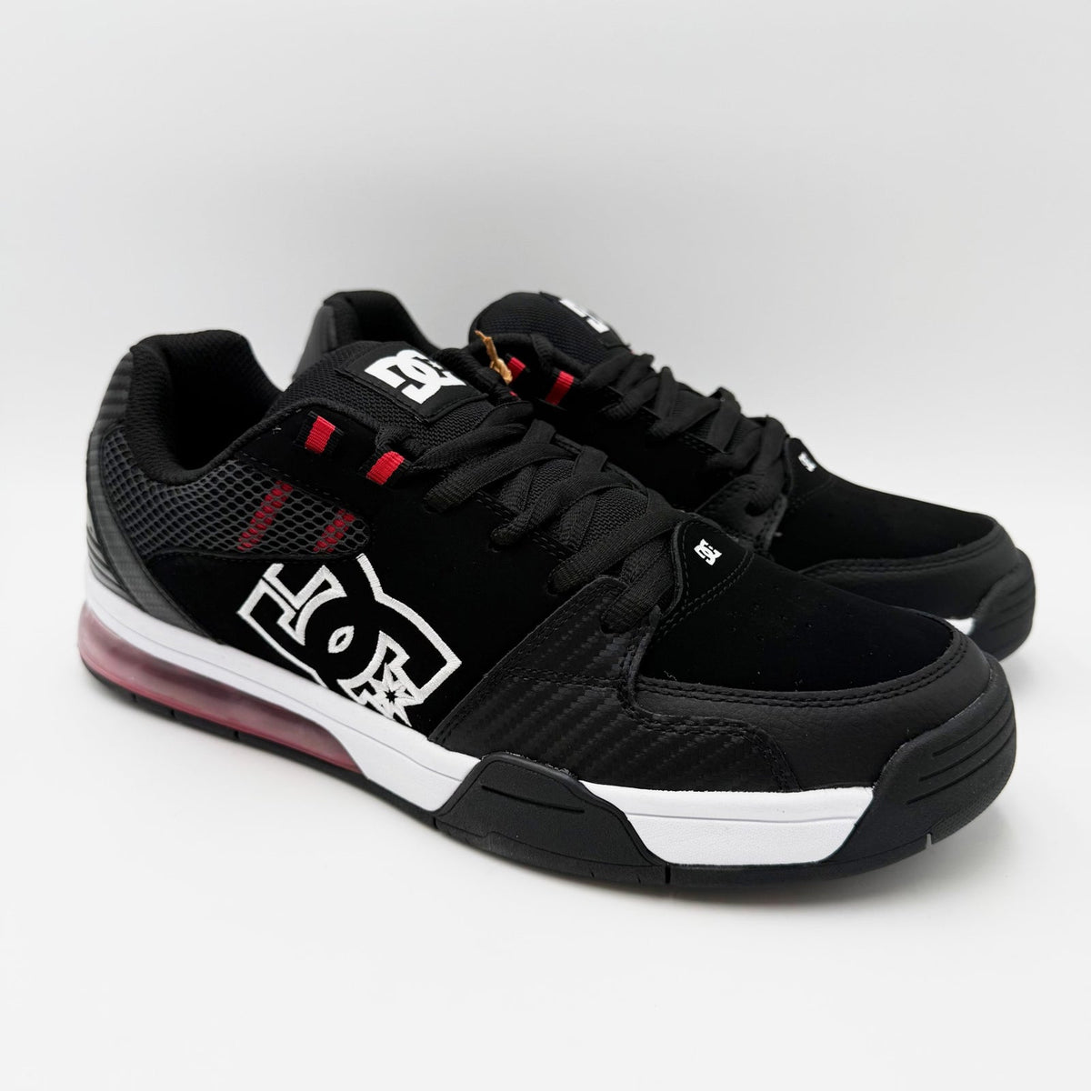 DC Mens Versatile Skate Casual Sneakers Size 11 EU 44.5 Black White Red NIB