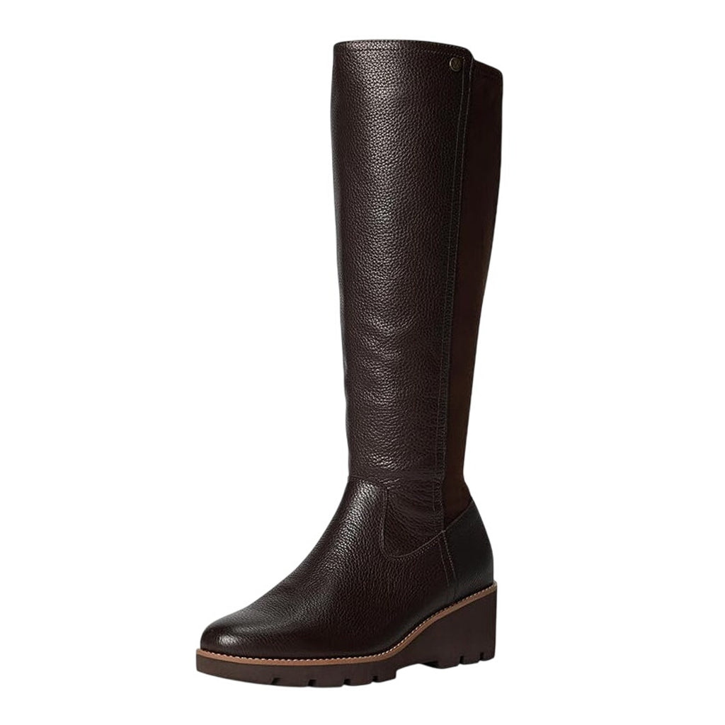 VIONIC Womens Ashland High Shaft Boots US 6.5 WIDE Brown Leather NWOB