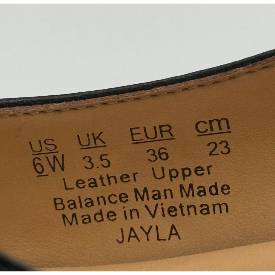 NATURALIZER Womens Jayla Low Slingback Pumps Size 6 WIDE Black Leather Heels NIB