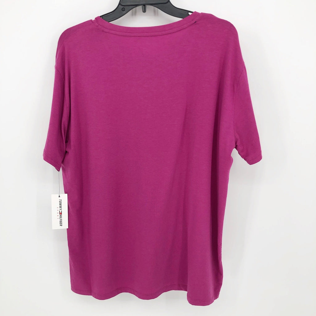 TOMMY HILFIGER SPORT Performance Graphic T-Shirt Small Pink Short Sleeve NWT