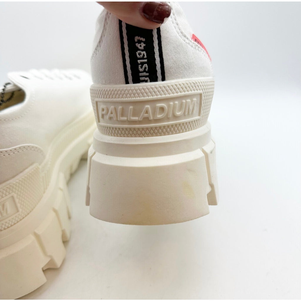 Palladium Womens Revolt Lo TX Platform Casual Sneakers Size 10 White NWOB
