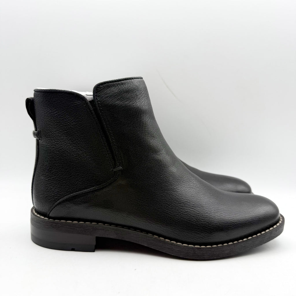 Franco Sarto Womens Marcus Ankle Bootie Size 7 M EU 37 Black Leather Boots NIB