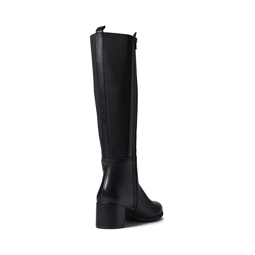 Naturalizer Womens Brent Knee High Boots 10 Wide Black Leather Weatherproof NWOB