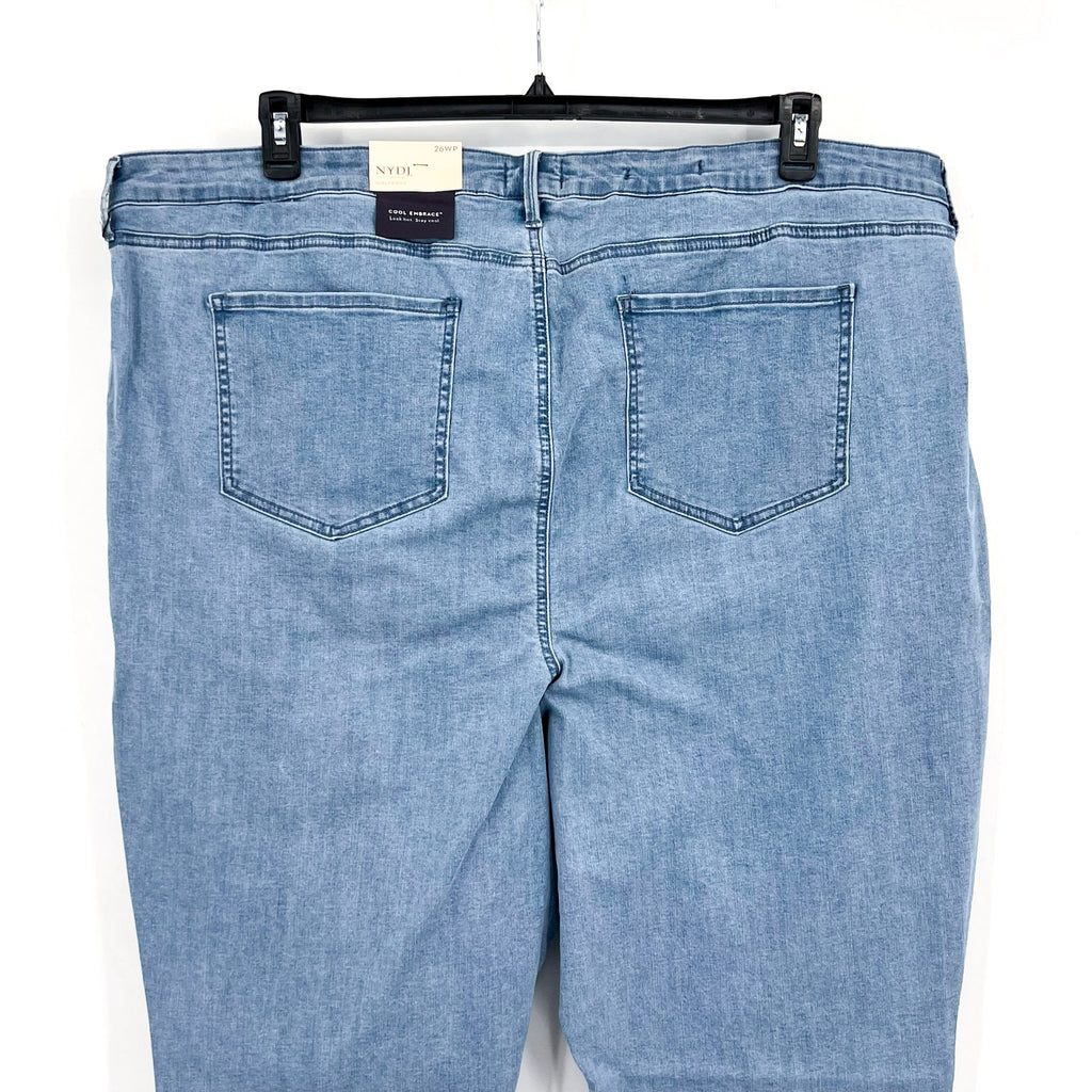 NYDJ Womens Margot Girlfriend Jeans Size 26W PETITE Kingston Blue NWT