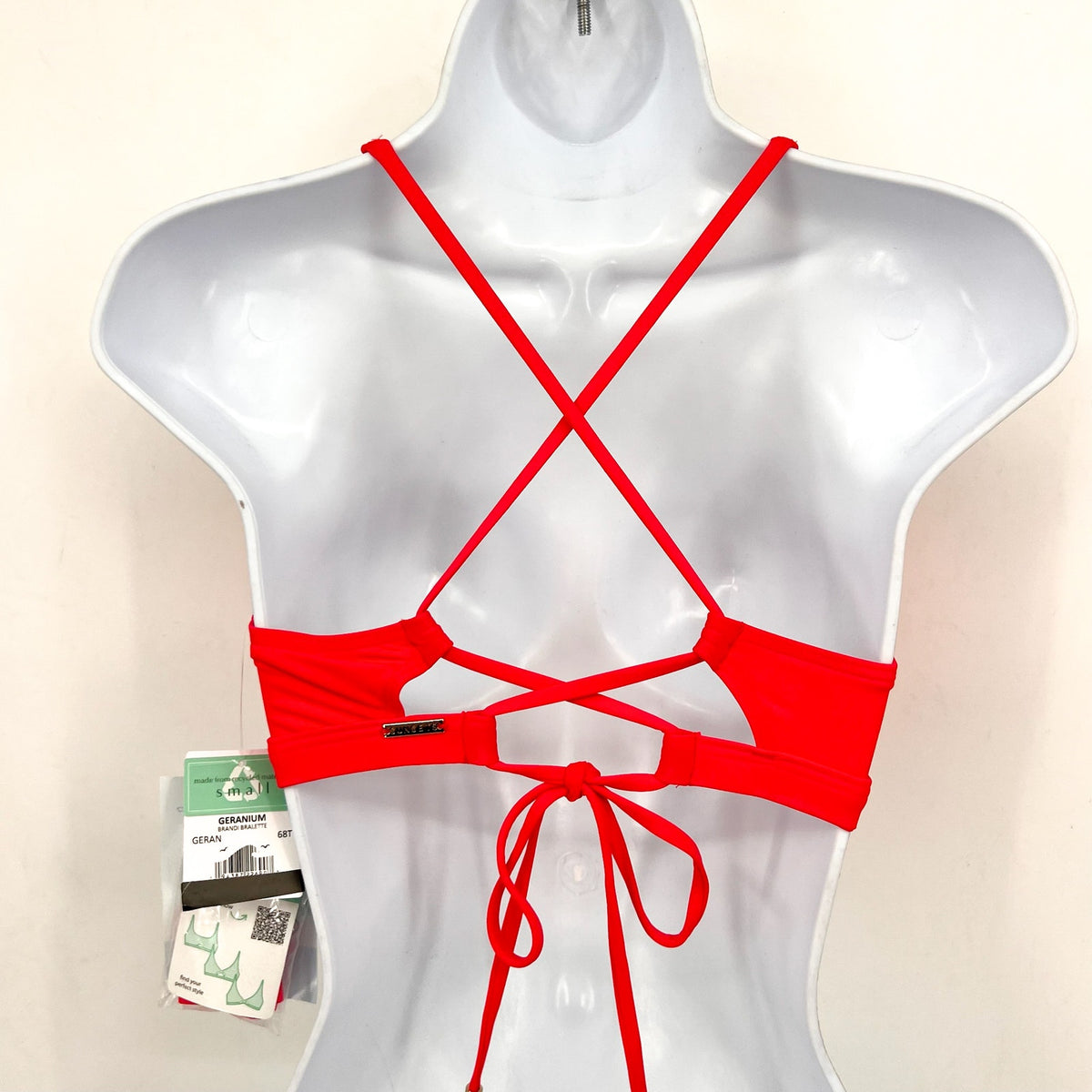 SUNSETS Women's Brandi Bralette Swim Top Small Red Geranium Multi-Wear NWT
