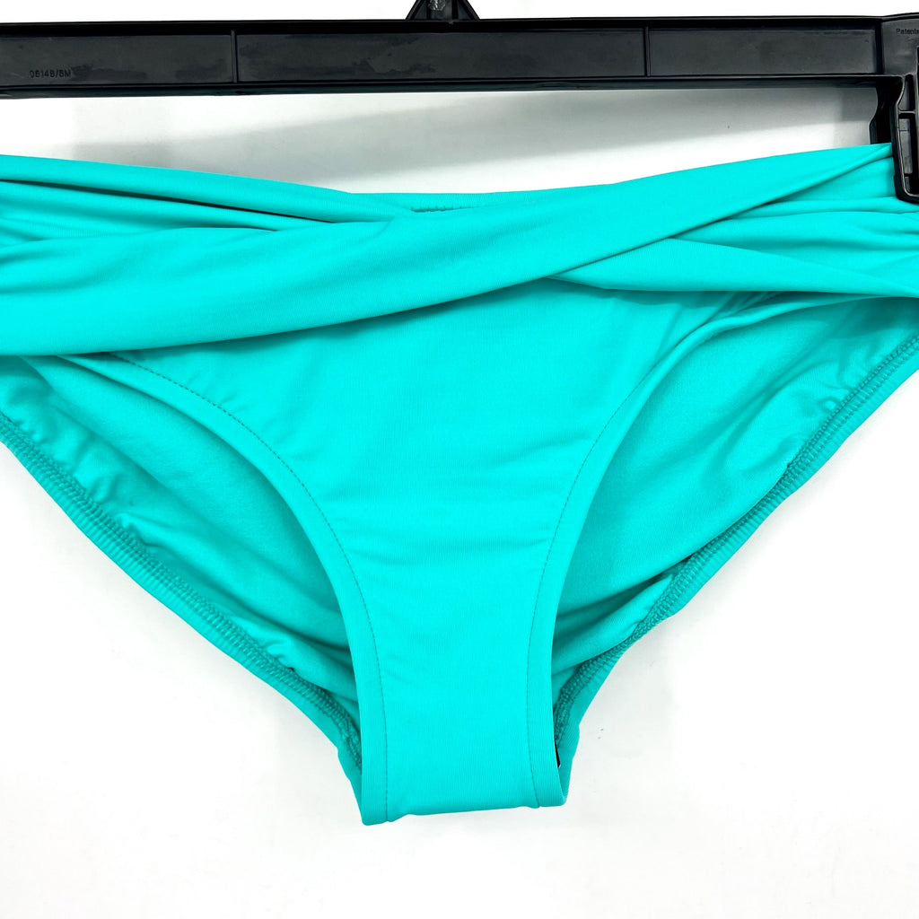 SEAFOLLY Women's Twist Band Hipster Bikini Bottom Size 8 Aquatic Blue NWT