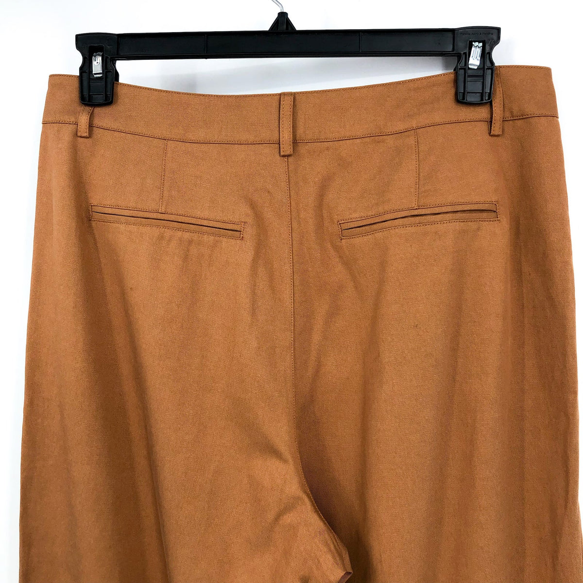 PAIGE Women's Merano Pleated Wide Leg Pants Size 10 Golden Tan Trousers NWOT