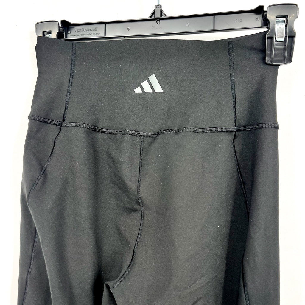 ADIDAS Women's All Me Essentials Flare Leggings Small Black Stretch NWT